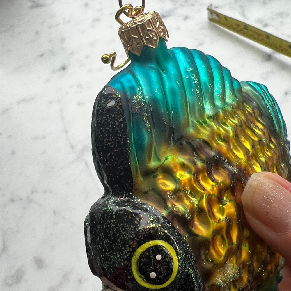Christopher Radko Ornament  1996 Tropical Deep Sea Fish" - Picture 8 of 8